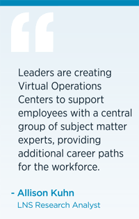 Leaders are creating Virtual Operations Centers to support employees with a central group of SMEs providing additional career paths