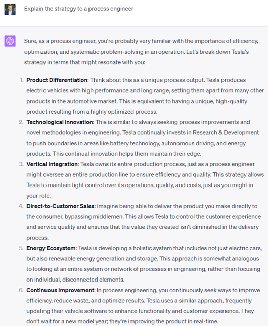 ChatGPT summary examples