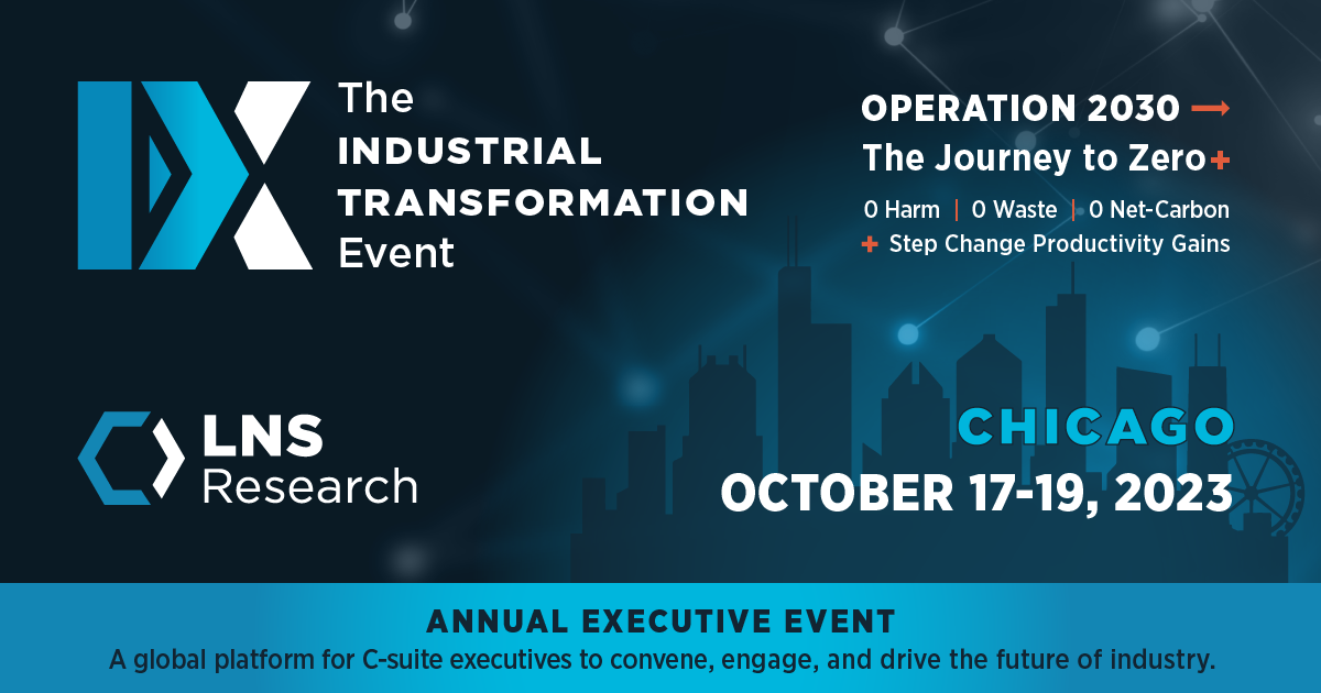 The Industrial Transformation (IX) Event 2023, Call for Speakers